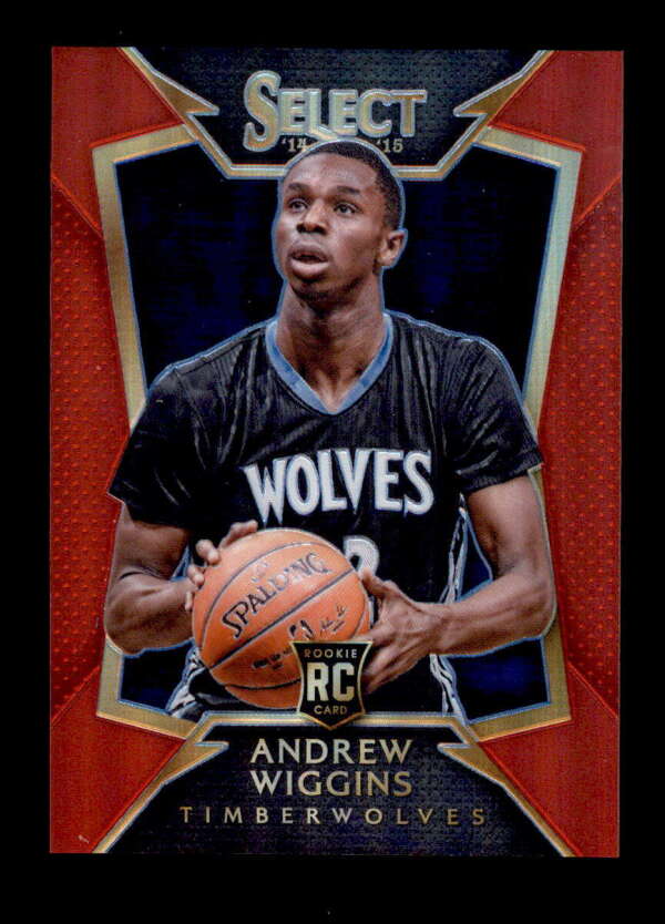 ANDREW WIGGINS 2014/15 PANINI SELECT #100 ROOKIE RED PRIZM #082/149 S9587